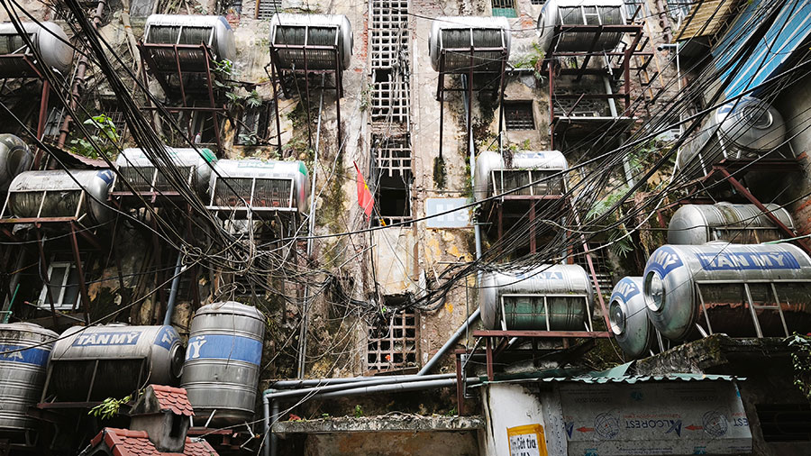 Les khu tap the : Hanoï sans maquillage, social et architectural à nu. architecture khu tap the (5)